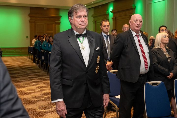 The Supreme Grand Prior, HIRH Archduke Sandor Habsburg-Lothringen, enters the hall.